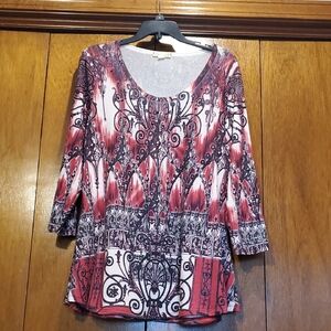 Nurture by Lamaze Red and Black Long Sleeve Top